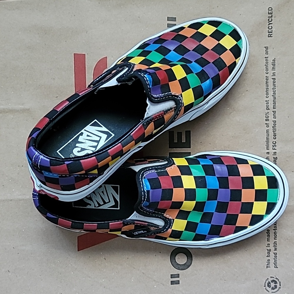 Girls Checkered Vans